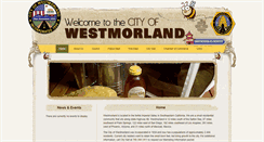 Desktop Screenshot of cityofwestmorland.net
