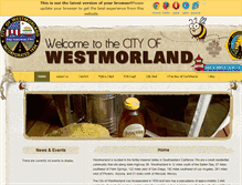 Tablet Screenshot of cityofwestmorland.net